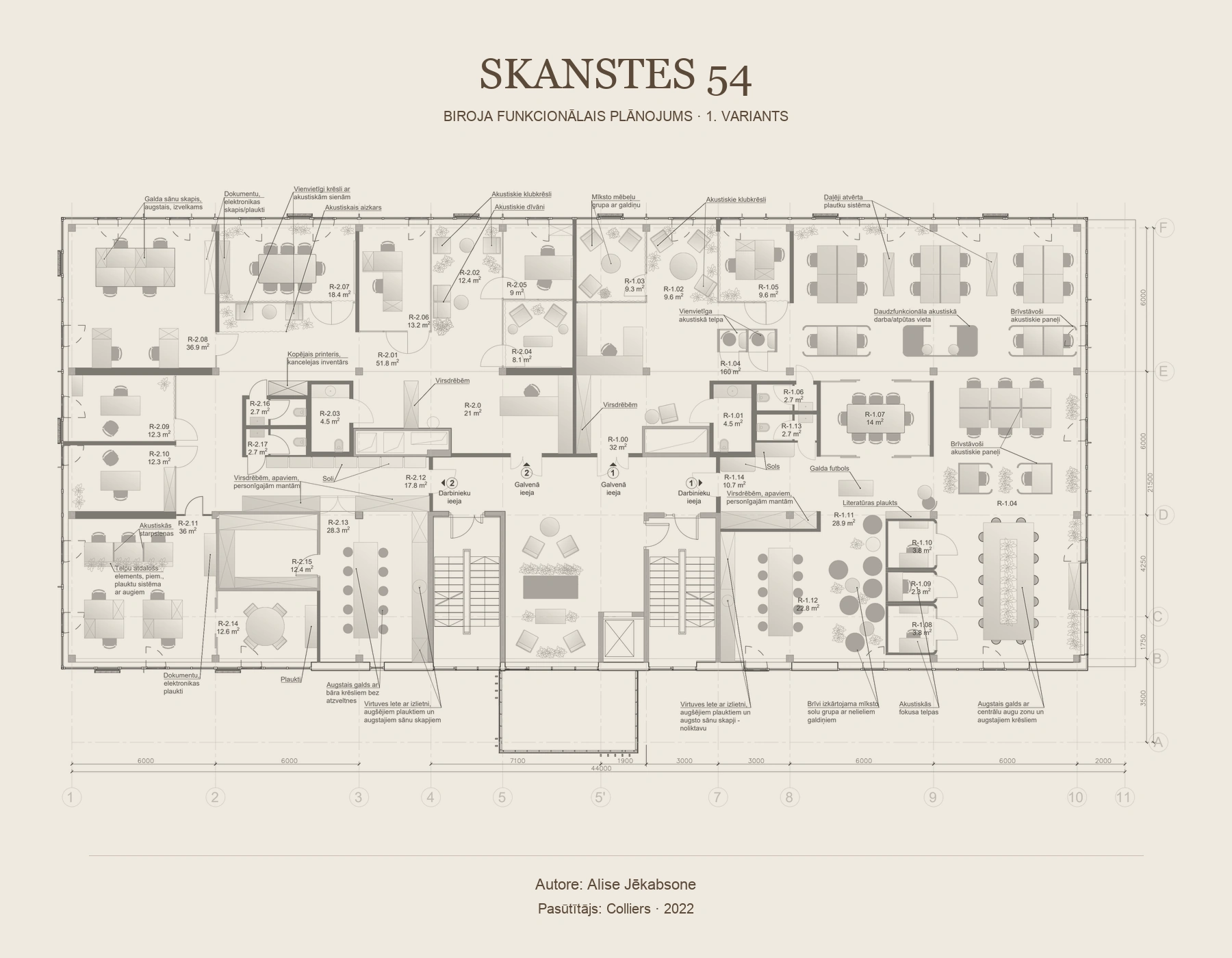 Biroju plānojumi · Skanstes 54