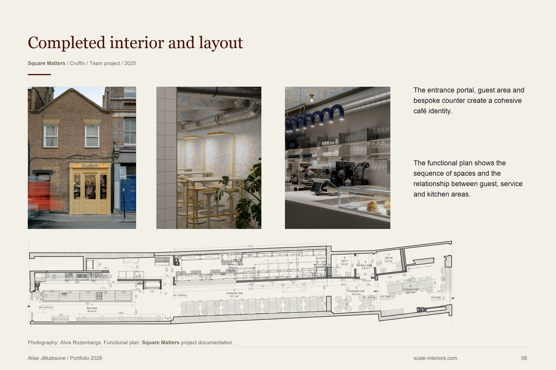 Completed interior and layout — portfolio page 8