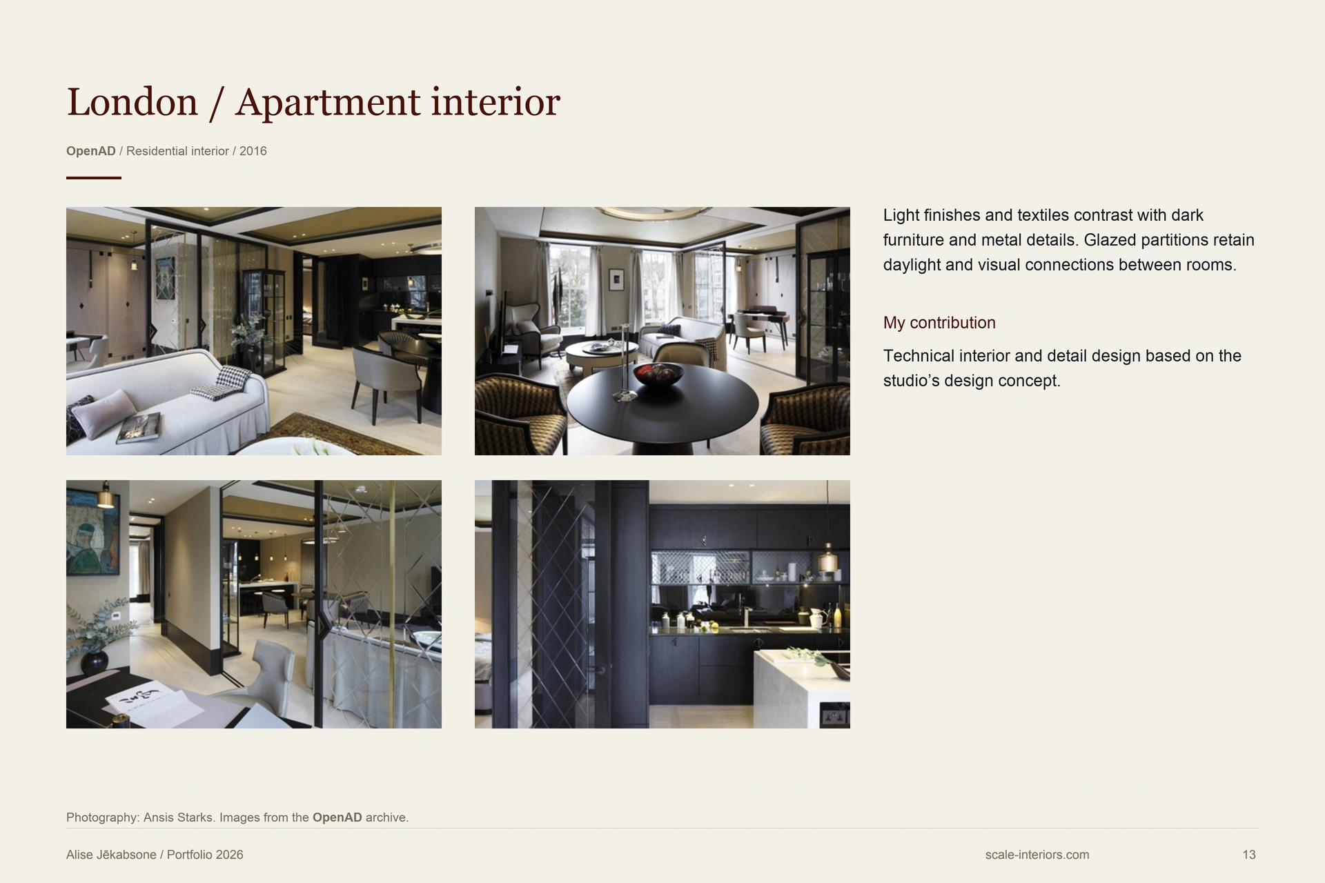London / Apartment interior — portfolio page 13