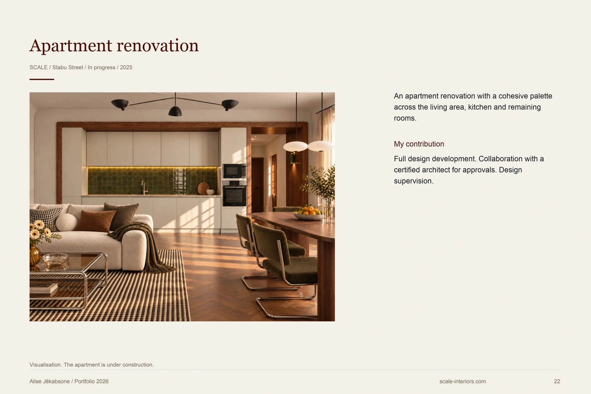 Apartment renovation — portfolio page 22
