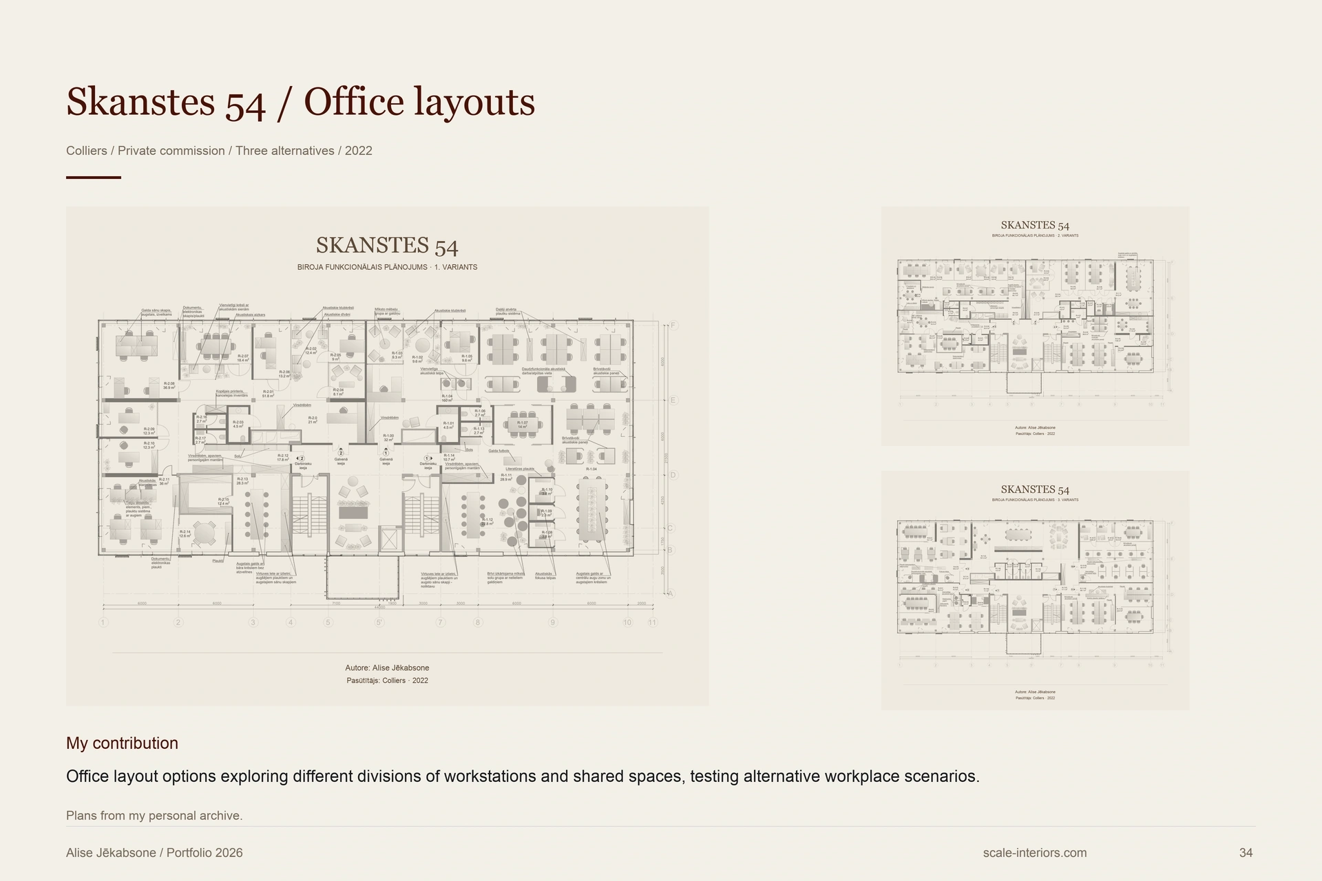 Skanstes 54 / Office layouts — portfolio page 34