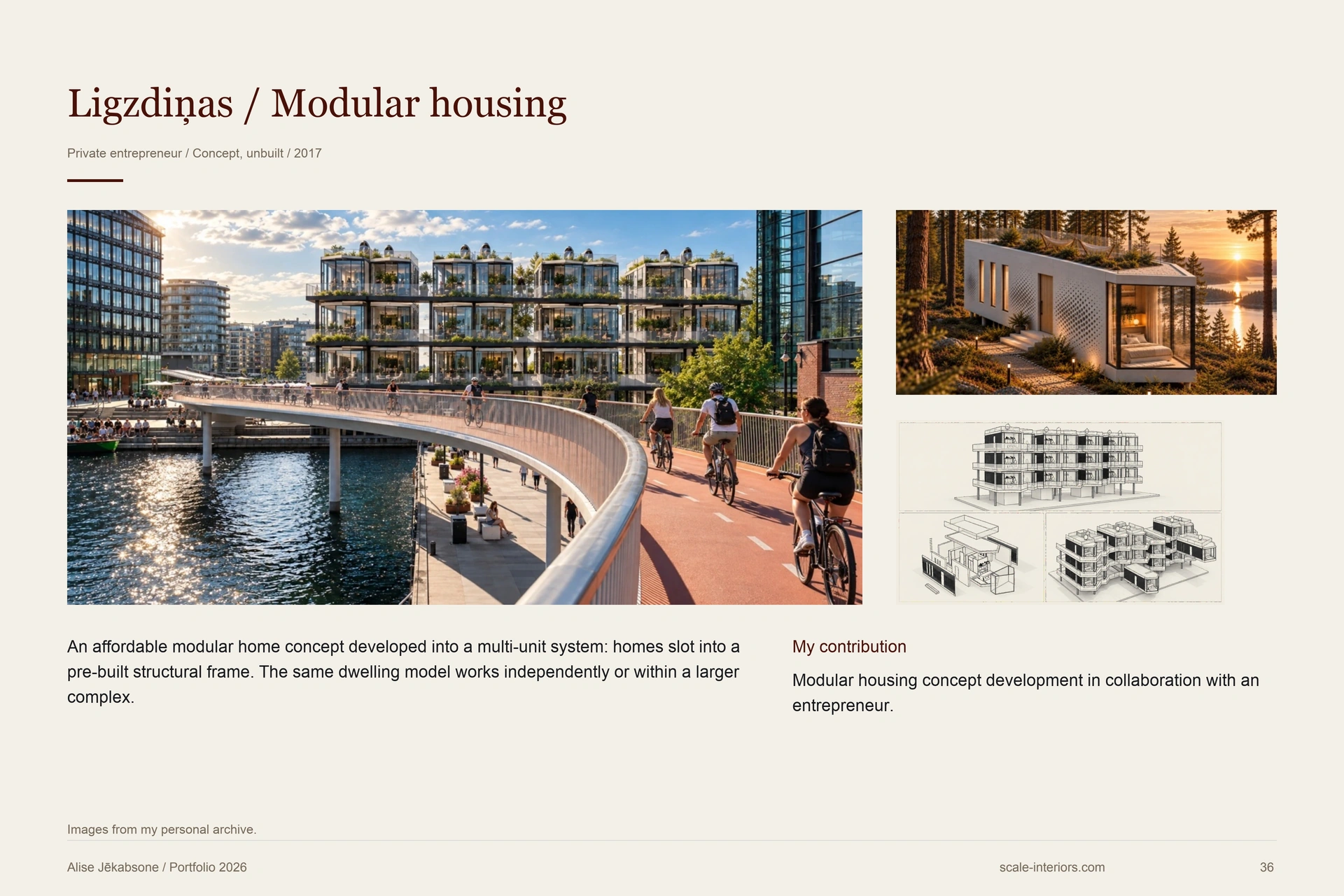 Ligzdiņas / Modular housing — portfolio page 36