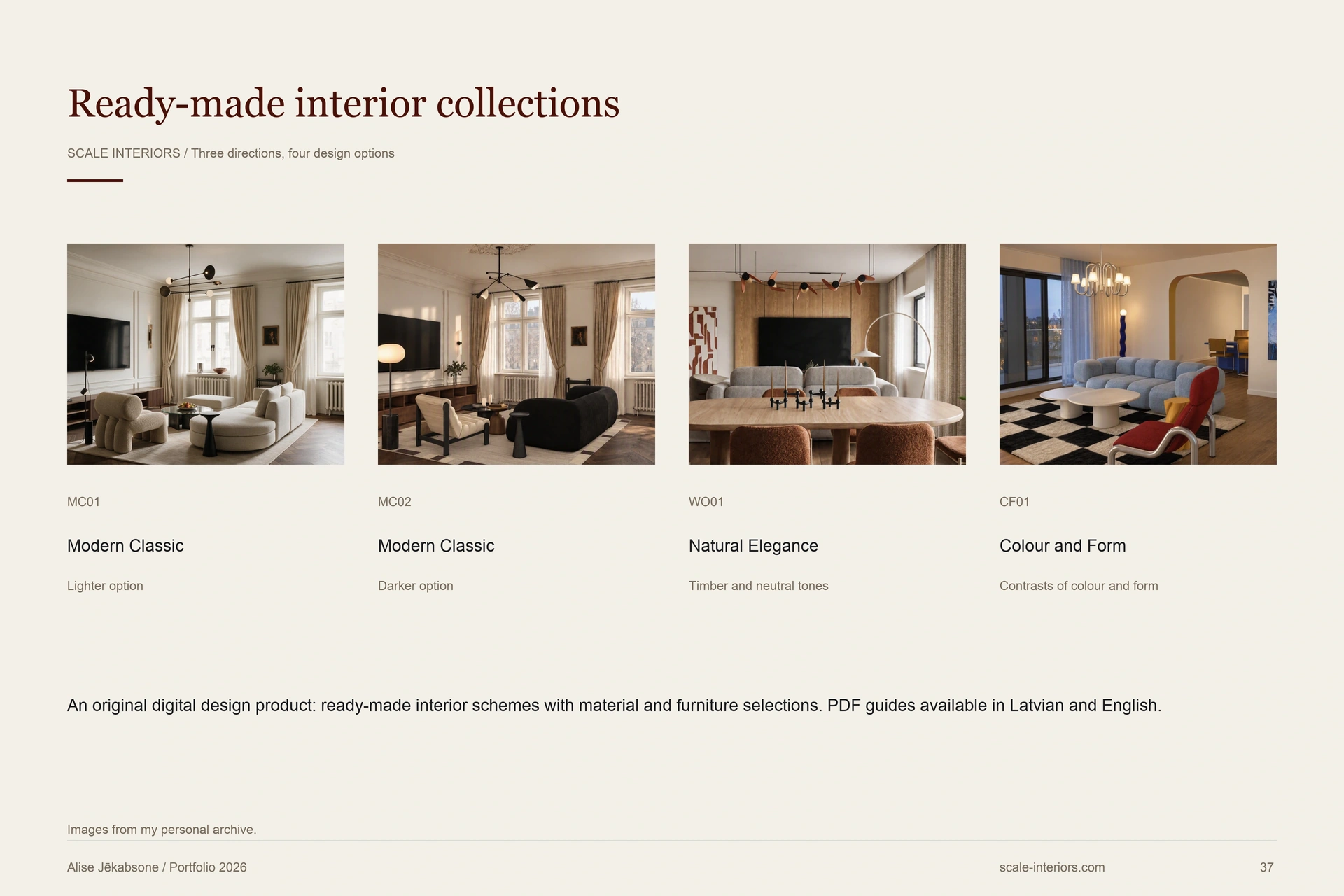 Ready-made interior collections — portfolio page 37