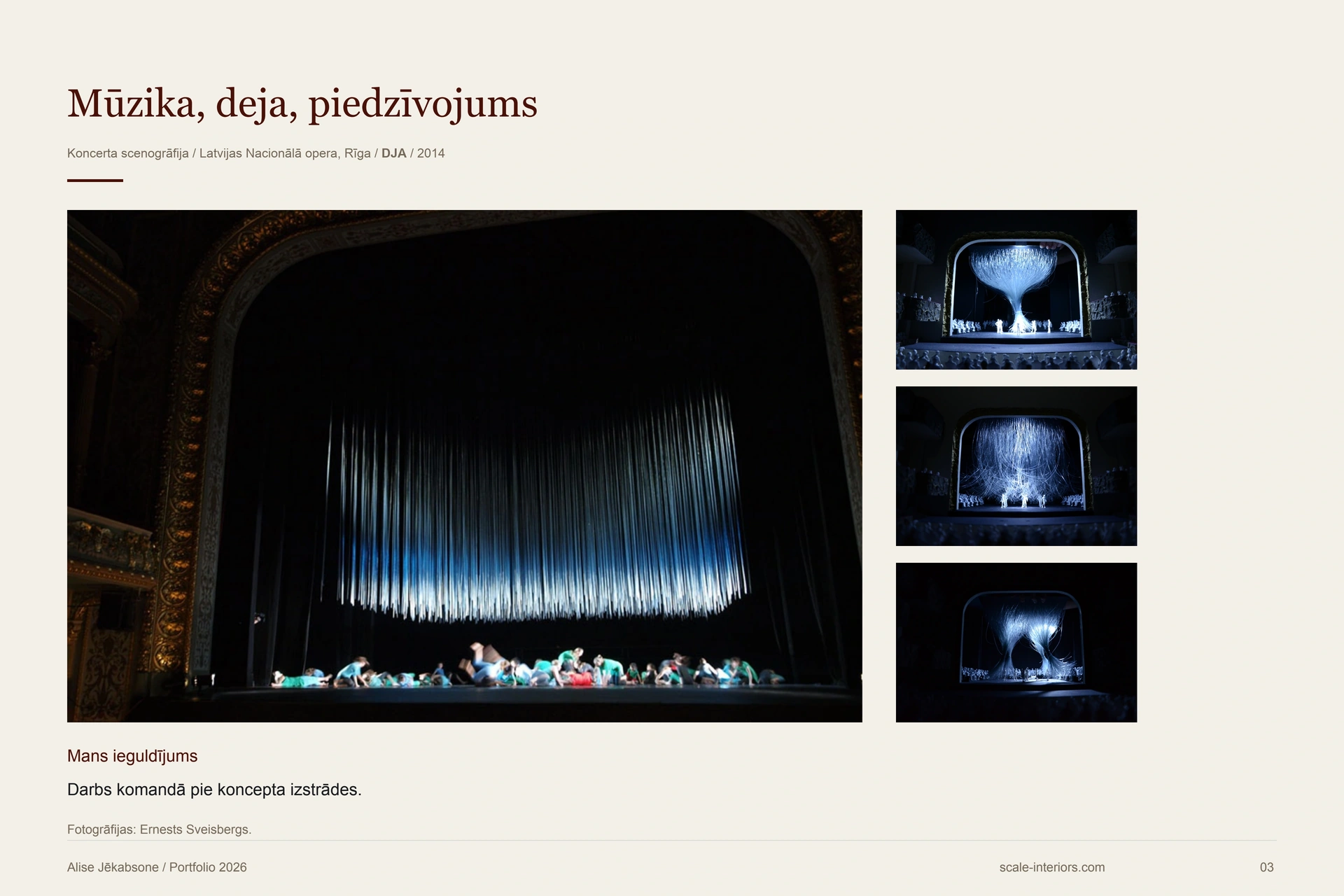 Mūzika, deja, piedzīvojums — 3. portfolio lapa
