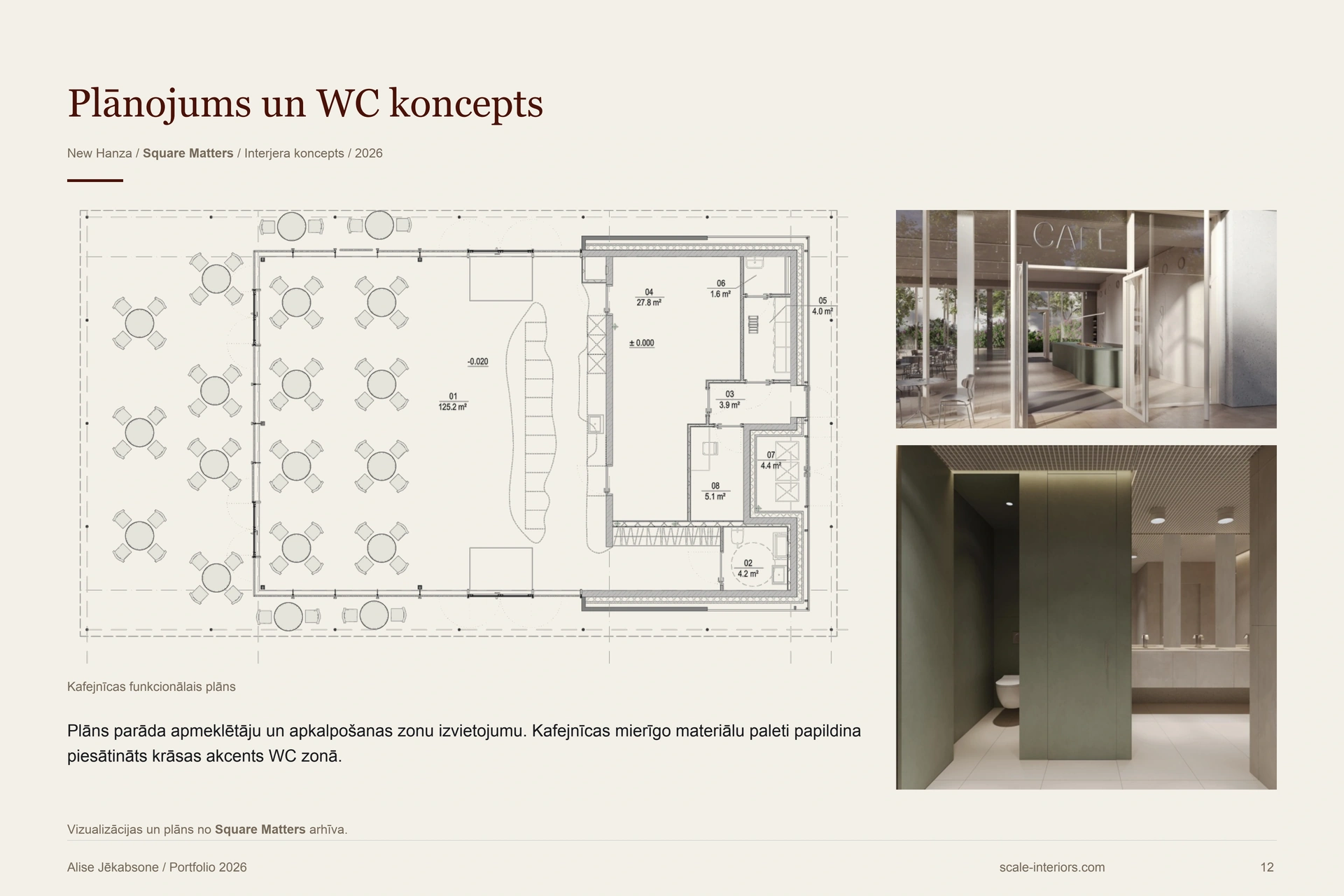 Plānojums un WC koncepts — 12. portfolio lapa