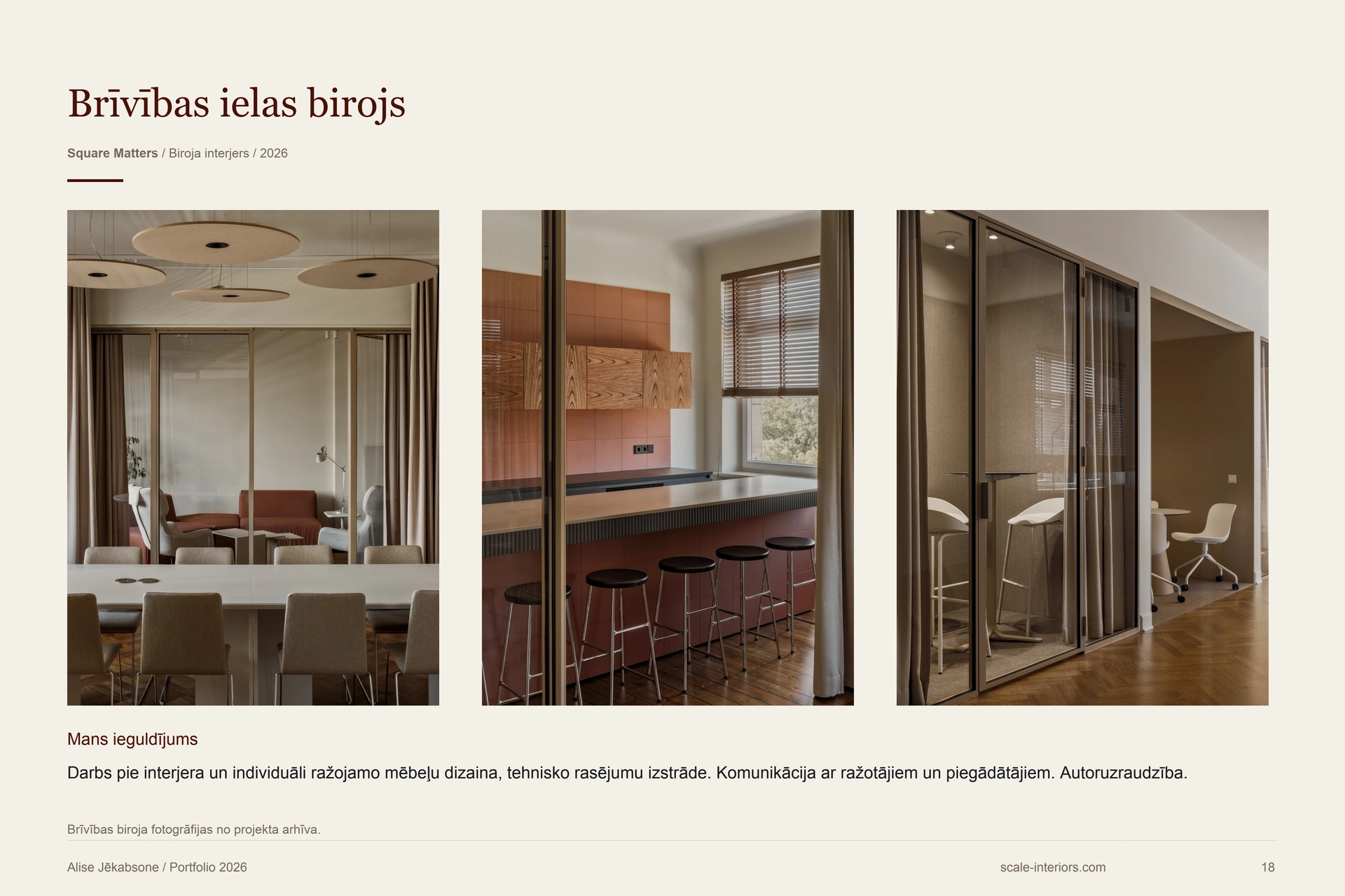 Brīvības ielas birojs — 18. portfolio lapa