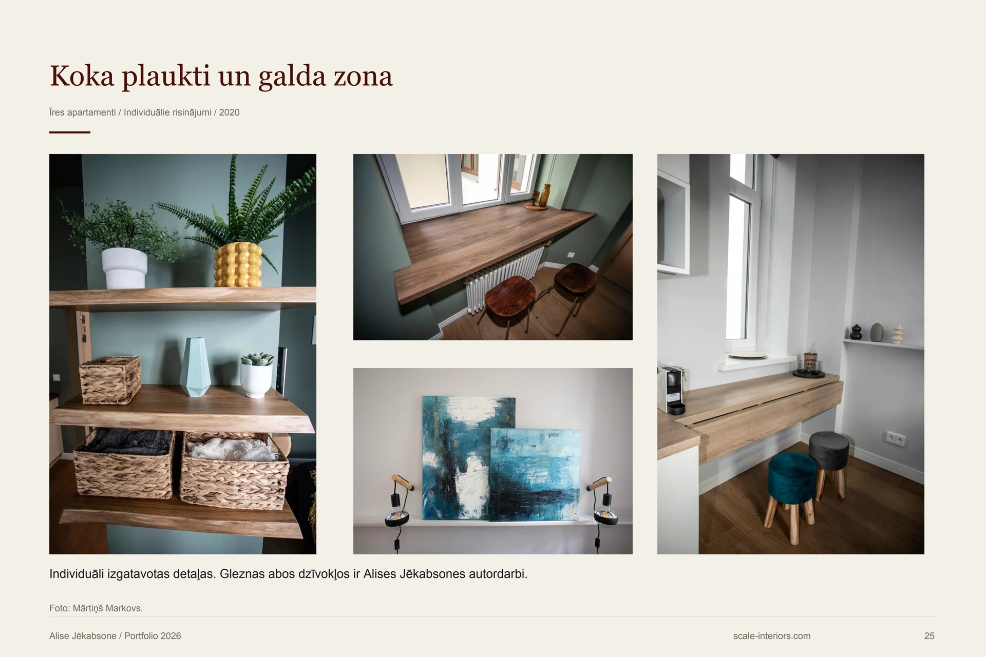 Koka plaukti un galda zona — 25. portfolio lapa